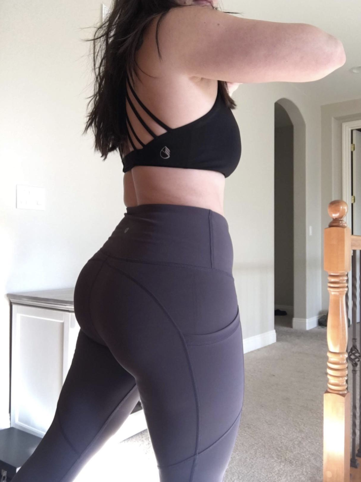 Nice Ass In Yoga Pants Bending Over